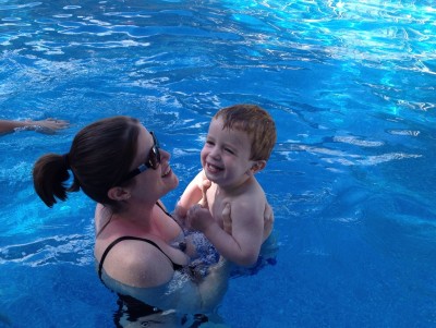 pete in the pool